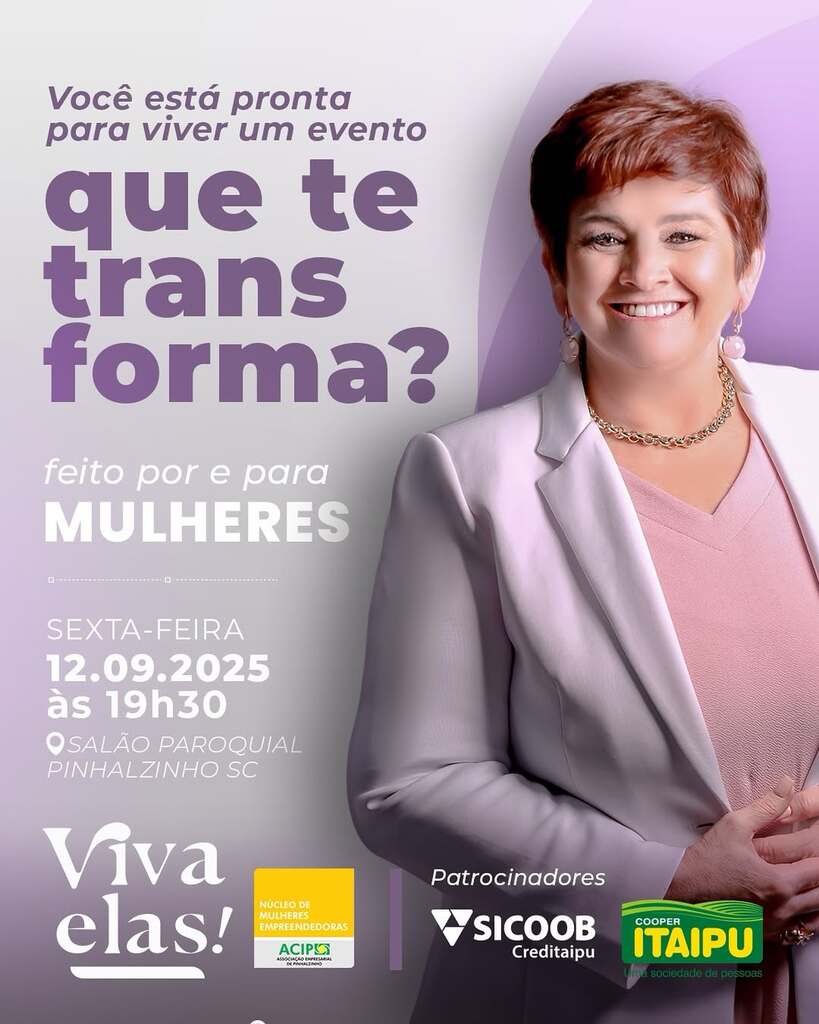Pinhalzinho recebe 3ª edição do Viva Elas 2025